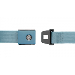 OEM Style Push Button Seat Belts Light Blue